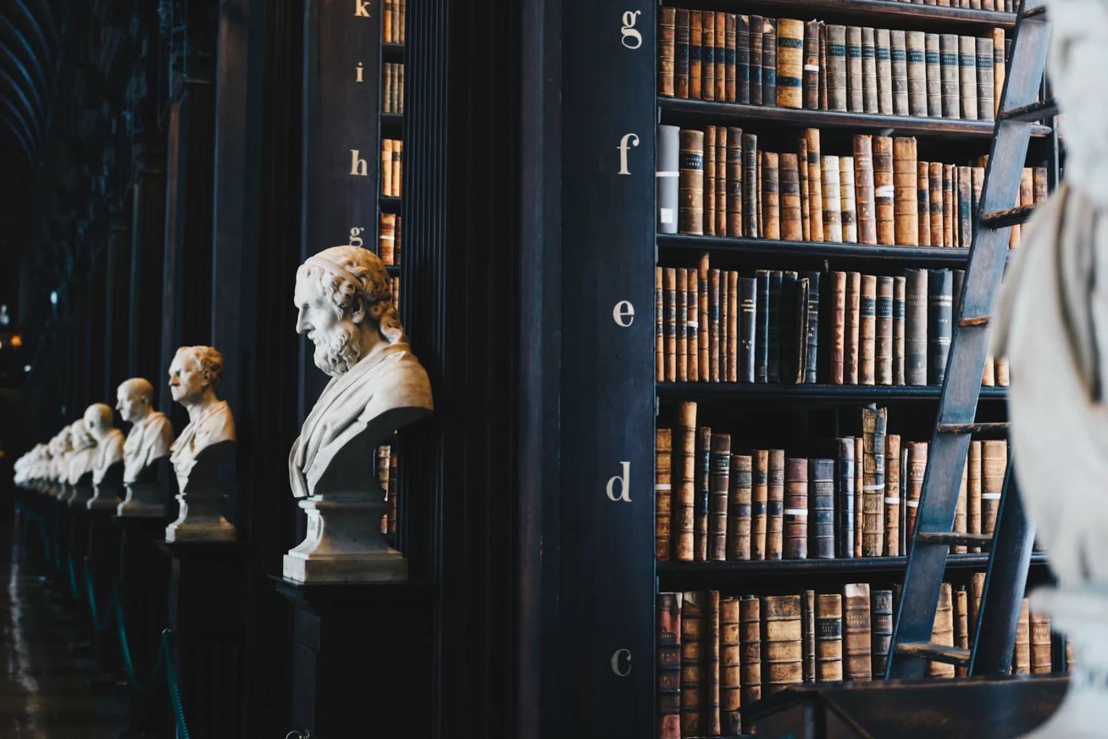 Biblioteca jurídica con libros de derecho